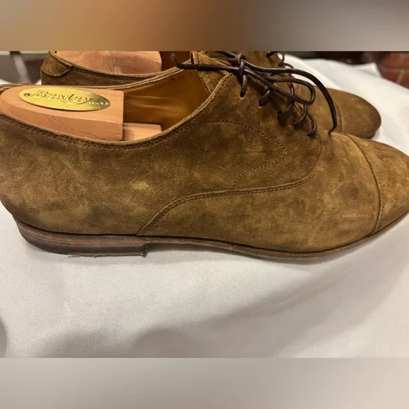 Officine Creative Tan Suede Oxford Shoes - Picture 5 of 14